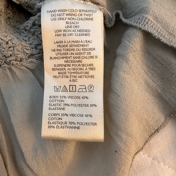 Anthropologie Green Smocked Ruffled Blouse - Picture 4 of 4